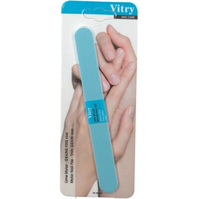 Vitry Lime à ongles Mylar bleu 1 pc(s) Lime - Publicité Vitry Lime à ongles Mylar bleu 1 pc(s) Lime - Publicité