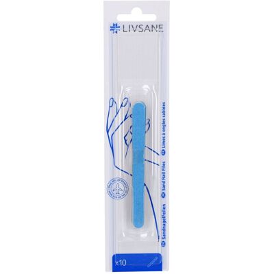 LIVSANE® Limes à ongles sablées 2 faces 10 pc(s) Lime - Publicité LIVSANE® Limes à ongles sablées 2 faces 10 pc(s) Lime - Publicité