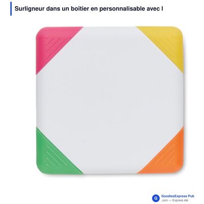 GoodiesExpress Pub Surligneur express personnalisable ABS pour entreprise - blanc - Publicité GoodiesExpress Pub Surligneur express personnalisable ABS pour entreprise - blanc - Publicité
