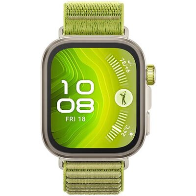 Montre connectée HUAWEI Watch Fit 4 Pro, bracelet tissu Vert - Publicité Montre connectée HUAWEI Watch Fit 4 Pro, bracelet tissu Vert - Publicité