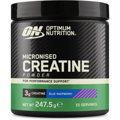 Optimum Nutrition Créatine monohydrate micronisée 2475 g framboise bleue - Publicité Optimum Nutrition Créatine monohydrate micronisée 2475 g framboise bleue - Publicité