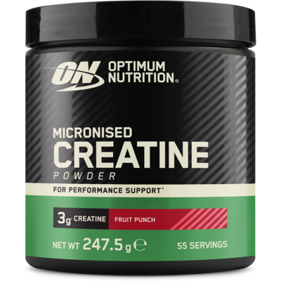 Optimum Nutrition Créatine monohydrate micronisée 2475 g punch aux fruits - Publicité Optimum Nutrition Créatine monohydrate micronisée 2475 g punch aux fruits - Publicité