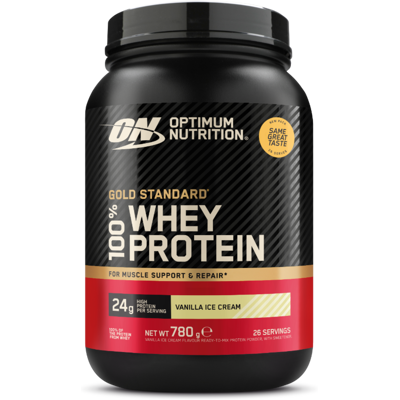 Optimum Nutrition Protéine 100% Whey Gold Standard 768 g glace à la vanille - Publicité Optimum Nutrition Protéine 100% Whey Gold Standard 768 g glace à la vanille - Publicité