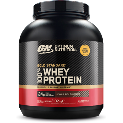 Optimum Nutrition Protéine 100% Whey Gold Standard 2010 g chocolat riche double - Publicité Optimum Nutrition Protéine 100% Whey Gold Standard 2010 g chocolat riche double - Publicité