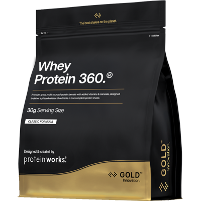 The Protein Works Protéine de lactosérum 360 ® 1200 g milkshake à la banane - Publicité The Protein Works Protéine de lactosérum 360 ® 1200 g milkshake à la banane - Publicité