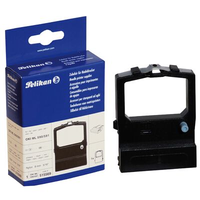 Pelikan 515569 - Ruban d'Impression Noir 8mm x 1.8m - Compatibilité Imprimantes OKI ML 590/591 - Poids 44.38g - Publicité Pelikan 515569 - Ruban d'Impression Noir 8mm x 1.8m - Compatibilité Imprimantes OKI ML 590/591 - Poids 44.38g - Publicité