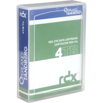 Cartouche RDX Overland-Tandberg O-T 4 To, support RDX, taux transfert 150 Mo/s, FAT32, NTFS, exFAT, ext4, 87x119x23mm, MTBF 550000h - Publicité Cartouche RDX Overland-Tandberg O-T 4 To, support RDX, taux transfert 150 Mo/s, FAT32, NTFS, exFAT, ext4, 87x119x23mm, MTBF 550000h - Publicité