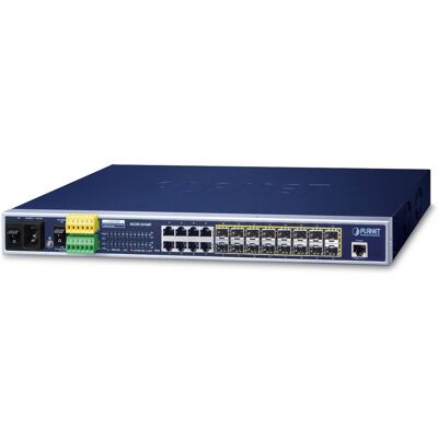 PLANET MGSW-24160F Commutateur Géré L2+ Gigabit 8xRJ45 PoE+ 16xSFP 48Gbps QoS VLAN Management Web RS-232 Montage en Rack 1U - Publicité PLANET MGSW-24160F Commutateur Géré L2+ Gigabit 8xRJ45 PoE+ 16xSFP 48Gbps QoS VLAN Management Web RS-232 Montage en Rack 1U - Publicité