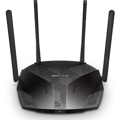 Mercusys MR80X Routeur Wi-Fi 6 AX3000 Bi-bande Gigabit Ethernet (2.4GHz/5GHz) 802.11ax, 3 ports LAN RJ-45, Pare-feu SPI, WEP/WPA/WPA2/WPA3 - Publicité Mercusys MR80X Routeur Wi-Fi 6 AX3000 Bi-bande Gigabit Ethernet (2.4GHz/5GHz) 802.11ax, 3 ports LAN RJ-45, Pare-feu SPI, WEP/WPA/WPA2/WPA3 - Publicité
