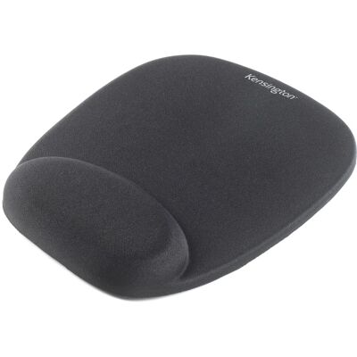 Kensington Tapis de Souris Noir Monochromatique 210x250mm Mousse avec Repose-Poignets Intégré, 140g - Référence 62384 - Publicité Kensington Tapis de Souris Noir Monochromatique 210x250mm Mousse avec Repose-Poignets Intégré, 140g - Référence 62384 - Publicité