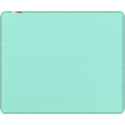 HATOR Tonn EVO M Tapis de Souris Gaming 360x300mm, Caoutchouc, Rebords Cousus, Couleur Menthe, Épaisseur 4mm, Surface Monochromatique - Publicité HATOR Tonn EVO M Tapis de Souris Gaming 360x300mm, Caoutchouc, Rebords Cousus, Couleur Menthe, Épaisseur 4mm, Surface Monochromatique - Publicité