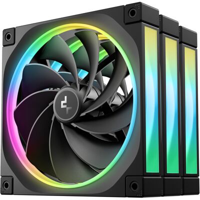 DeepCool FL14R Pack de 3 Ventilateurs 140mm pour Boîtier PC, 500-1700 RPM, 64.56 CFM, 32.96 dB(A), Palier FDB, LED RGB 42, 12V, Connecteur 4-Pin - Publicité DeepCool FL14R Pack de 3 Ventilateurs 140mm pour Boîtier PC, 500-1700 RPM, 64.56 CFM, 32.96 dB(A), Palier FDB, LED RGB 42, 12V, Connecteur 4-Pin - Publicité