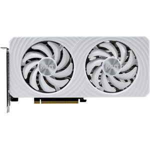 Palit GeForce RTX 5060 White OC 8GB GDDR7, 2527 MHz Boost, 3840 CUDA Cores, PCIe 5.0, 1x HDMI 2.1b, 3x DisplayPort 2.1b, Double Ventilateur, Blanc