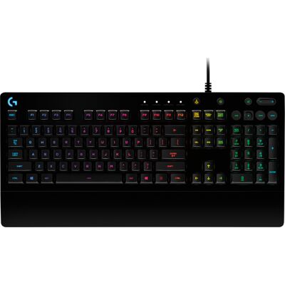 Logitech G 920-010739 Clavier Gamer USB Mécanique Rétroéclairé LED RGB, Disposition Hongrois, Anti-éclaboussures, Câble 1.8m - Windows - Publicité Logitech G 920-010739 Clavier Gamer USB Mécanique Rétroéclairé LED RGB, Disposition Hongrois, Anti-éclaboussures, Câble 1.8m - Windows - Publicité