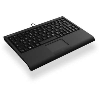 KeySonic ACK-3410 (ESP) - Clavier USB compact à membrane, 80 touches, layout Espagnol, câble 2m, dimensions 220x150x20mm, noir, force d'actionnement 6... Publicité KeySonic ACK-3410 (ESP) - Clavier USB compact à membrane, 80 touches, layout Espagnol, câble 2m, dimensions 220x150x20mm, noir, force d'actionnement 6... Publicité