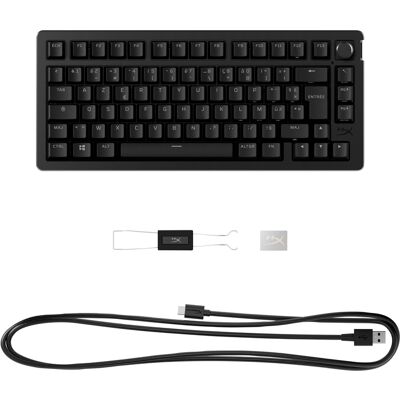 HyperX Alloy Rise 75 Clavier Gamer Mécanique Filaire USB, Format 75%, Switchs Linéaires, Rétroéclairage LED RGB, Taux de Rapport 8000Hz, Anti-Ghosting... Publicité HyperX Alloy Rise 75 Clavier Gamer Mécanique Filaire USB, Format 75%, Switchs Linéaires, Rétroéclairage LED RGB, Taux de Rapport 8000Hz, Anti-Ghosting... Publicité