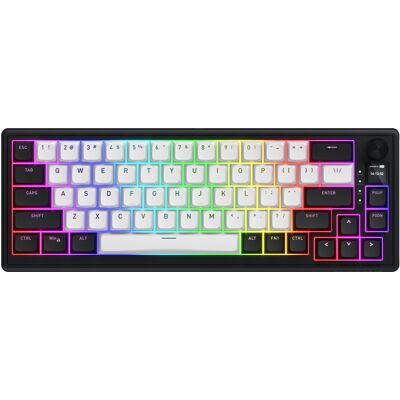 HATOR Skyfall 65 MAG ULTIMA 8K Clavier Gaming Wireless Noir/Blanc, Switch Magnétique, QWERTY US, ANSI, PBT Double Shot, RGB, 8000Hz, USB/RF/Bluetooth - Publicité HATOR Skyfall 65 MAG ULTIMA 8K Clavier Gaming Wireless Noir/Blanc, Switch Magnétique, QWERTY US, ANSI, PBT Double Shot, RGB, 8000Hz, USB/RF/Bluetooth - Publicité