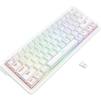 REDRAGON - K730W-RGB-PRO Draconic V2 - Blanc - Clavier - Publicité REDRAGON - K730W-RGB-PRO Draconic V2 - Blanc - Clavier - Publicité