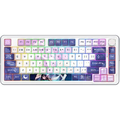 REDRAGON K681ACG-RGB-PRO Cyrus Clavier Mécanique Sans Fil USB + RF Wireless + Bluetooth, Anti-ghosting, 335x140x43mm, Compatible Windows/Mac/Linux - Publicité REDRAGON K681ACG-RGB-PRO Cyrus Clavier Mécanique Sans Fil USB + RF Wireless + Bluetooth, Anti-ghosting, 335x140x43mm, Compatible Windows/Mac/Linux - Publicité