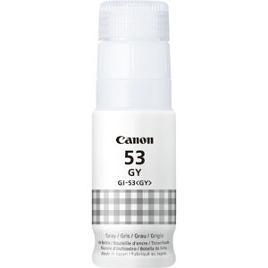 Canon GI-53GY Bouteille d'Encre Grise 60ml Dye-Based pour PIXMA G650/G550, Jet d'Encre, Originale, Fabriquée au Japon - Réf: 4708C001