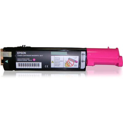 Epson Toner Magenta C13S050317 Original, 5000 pages, Impression Laser, AL-CX21N Series. Dimensions: 336x85x85mm, poids 400g. Fabriqué au Japon. Publicité Epson Toner Magenta C13S050317 Original, 5000 pages, Impression Laser, AL-CX21N Series. Dimensions: 336x85x85mm, poids 400g. Fabriqué au Japon. Publicité