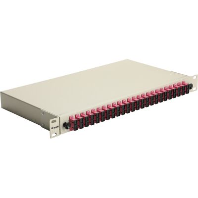 Baie de brassage fibre optique Equip 337315 1U 19" connecteurs SC OM4 multimode gris 485x43.5x240mm - Publicité Baie de brassage fibre optique Equip 337315 1U 19" connecteurs SC OM4 multimode gris 485x43.5x240mm - Publicité