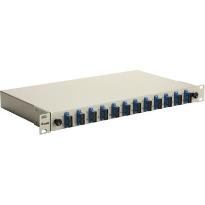 Baie de brassage fibre optique Equip 337301 1U 19" connecteurs SC OS2 monomode gris 485x43.5x240mm - Publicité Baie de brassage fibre optique Equip 337301 1U 19" connecteurs SC OS2 monomode gris 485x43.5x240mm - Publicité