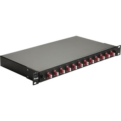 Baie de brassage fibre optique Equip 337204 1U 19" connecteurs LC OM4 montage rack noir 485x43.5x240mm - Publicité Baie de brassage fibre optique Equip 337204 1U 19" connecteurs LC OM4 montage rack noir 485x43.5x240mm - Publicité