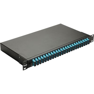 Baie de brassage fibre optique Equip 337312 1U 19" connecteurs SC OM3 multimode noir 485x43.5x240mm - Publicité Baie de brassage fibre optique Equip 337312 1U 19" connecteurs SC OM3 multimode noir 485x43.5x240mm - Publicité