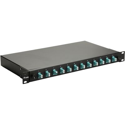 Baie de brassage fibre optique Equip 337202 1U 19" connecteurs LC OM3 montage rack noir 485x43.5x240mm - Publicité Baie de brassage fibre optique Equip 337202 1U 19" connecteurs LC OM3 montage rack noir 485x43.5x240mm - Publicité