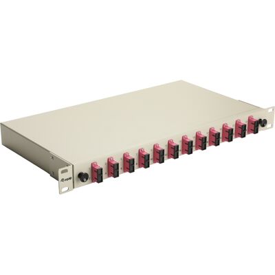 Baie de brassage fibre optique Equip 337305 1U 19" connecteurs SC OM4 gris 485x43.5x240mm montage rack - Publicité Baie de brassage fibre optique Equip 337305 1U 19" connecteurs SC OM4 gris 485x43.5x240mm montage rack - Publicité