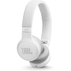JBL Live 400BT Casque Arceau Sans Fil Bluetooth 4.2 Blanc - Fréquence 20-20000Hz, Impédance 32 Ohm, Batterie 700mAh, Autonomie 24h, Microphone intégré