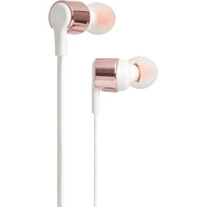 Écouteurs JBL Tune 210 intra-auriculaires filaires 20-20000Hz câble 1.21m jack 3.5mm rose doré 80g