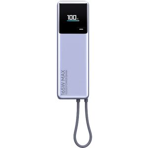 Xiaomi BHR9361GL Batterie Externe 10000mAh Li-Ion 1x USB Type-C 165W Noir/Lilas avec écran, indicateurs LED & protections électriques
