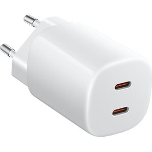 Chargeur Xiaomi Nano Turbo 2 ports USB-C charge rapide 100-240V protection multiple pour tablette smartphone blanc