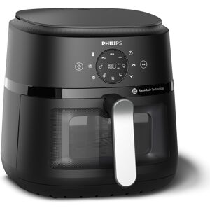 Philips Airfryer Série 2000 NA231/00 6.2L, 1700W, Technologie Rapid Air, 13 programmes, 60-200°C, Minuteur 60 min, Cuve amovible, Écran tactile.