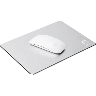 REKT Tapis de souris en aluminium STEEL M silver 30 x 24 cm Argent - Publicité REKT Tapis de souris en aluminium STEEL M silver 30 x 24 cm Argent - Publicité