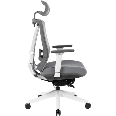 Chaise de bureau ergonomique REKT OFFICE-R Gris et blanc Blanc - Publicité Chaise de bureau ergonomique REKT OFFICE-R Gris et blanc Blanc - Publicité