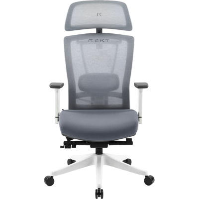 Siège Ergonomique REKT OFFICE-R - Mesh Krall and Roth® - 12 Points de Réglage - Dos & Lombaire Blanc - Publicité Siège Ergonomique REKT OFFICE-R - Mesh Krall and Roth® - 12 Points de Réglage - Dos & Lombaire Blanc - Publicité