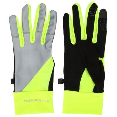 Endurance Mingus Run Gloves T. L Jaune Unisexe - Publicité Endurance Mingus Run Gloves T. L Jaune Unisexe - Publicité