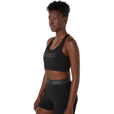 Asics Essential Logo Padless Bra T. S Noir Femme - Publicité Asics Essential Logo Padless Bra T. S Noir Femme - Publicité