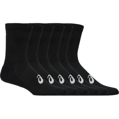 Asics Crew Socks 6-Pack T. 46-49 IV Noir Unisexe - Publicité Asics Crew Socks 6-Pack T. 46-49 IV Noir Unisexe - Publicité