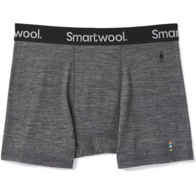 Smartwool Boxer Briefs Homme T. L Gris - Sous-vêtements en mélange de laine confortables pour la course - Publicité Smartwool Boxer Briefs Homme T. L Gris - Sous-vêtements en mélange de laine confortables pour la course - Publicité