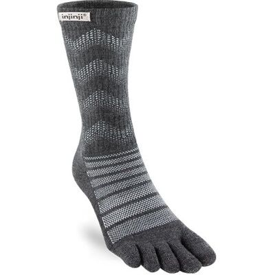Injinji Outdoor Chaussettes Mi-Épaisses Crew NuWool T. 44½-47 - Gris, Confort en Laine Mélangée pour la Course - Publicité Injinji Outdoor Chaussettes Mi-Épaisses Crew NuWool T. 44½-47 - Gris, Confort en Laine Mélangée pour la Course - Publicité
