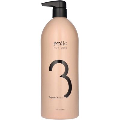 Epiic Hair Care Epiic Nr. 3 Repair’it Masque – Bio, Hydratant, 970ml - Masque capillaire - Publicité Epiic Hair Care Epiic Nr. 3 Repair’it Masque – Bio, Hydratant, 970ml - Masque capillaire - Publicité