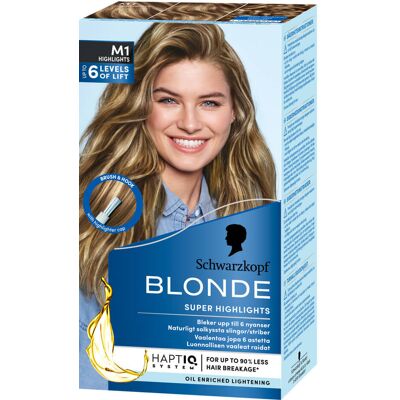 Schwarzkopf Blonde M1 Mèches - Coloration et décoloration - Publicité Schwarzkopf Blonde M1 Mèches - Coloration et décoloration - Publicité