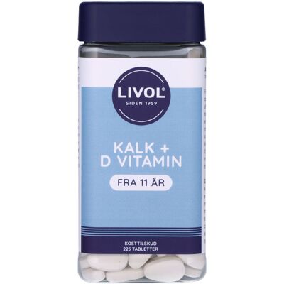 Livol Calcium + D3 Vitamine 225 Comprimés - Complément Alimentaire - Publicité Livol Calcium + D3 Vitamine 225 Comprimés - Complément Alimentaire - Publicité