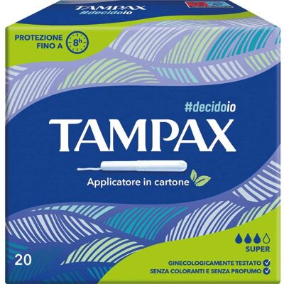 Tampon Tampon Tampax Super 20* - Publicité Tampon Tampon Tampax Super 20* - Publicité