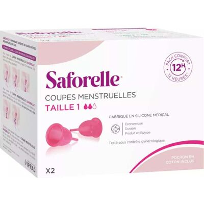 Saforelle Coupe Menstruelle Taille 1 - Coupe Menstruelle - Publicité Saforelle Coupe Menstruelle Taille 1 - Coupe Menstruelle - Publicité