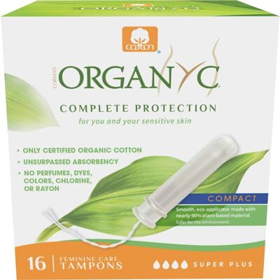 Tampons Organyc Biologiques Super Plus - Pack de 16 - Publicité Tampons Organyc Biologiques Super Plus - Pack de 16 - Publicité